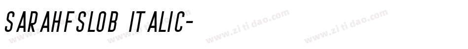 SarahfSlob Italic字体转换
